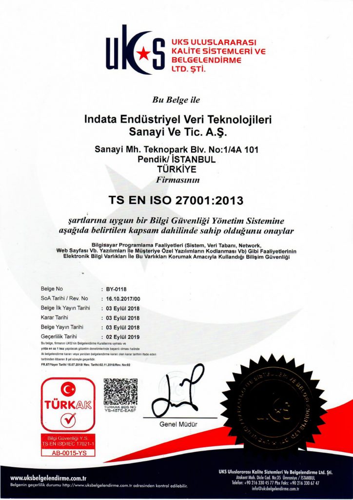 TS EN ISO 27001-2013 Kalite Belgesi - 2018-09-03-1